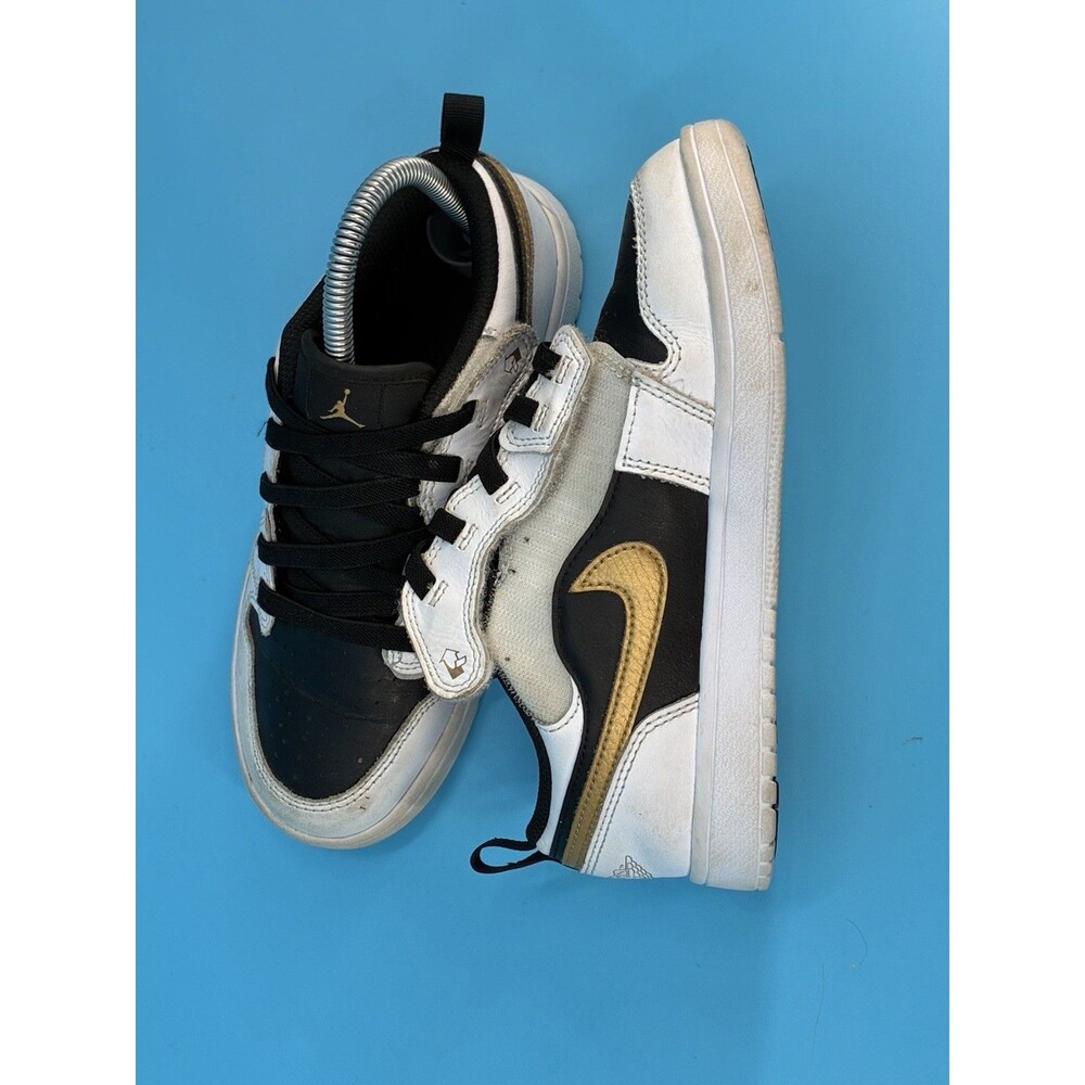 Air Jordan 1 Low ALT Kids 3Y White Black Metallic Gold DR9748-172